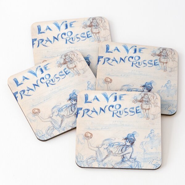 Item preview, Study for the cover of La Vie franco-russe designed and sold by blackink-design.