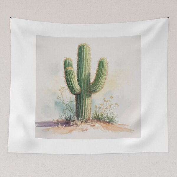 Item preview, watercolor cactus desert designed and sold by ArtQueen777.