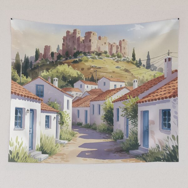Item preview, Archangelos, Rhodes: Quiet Early Summer Afternoon designed and sold by LSVart.