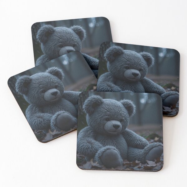 Item preview, Sad Teddy in the Night Forest designed and sold by M-Y-A-R-T-.