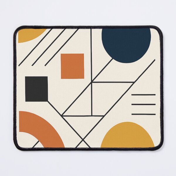 Item preview, Geometric Lines & Shapes - Mouse Pads designed and sold by PastimeMastery.