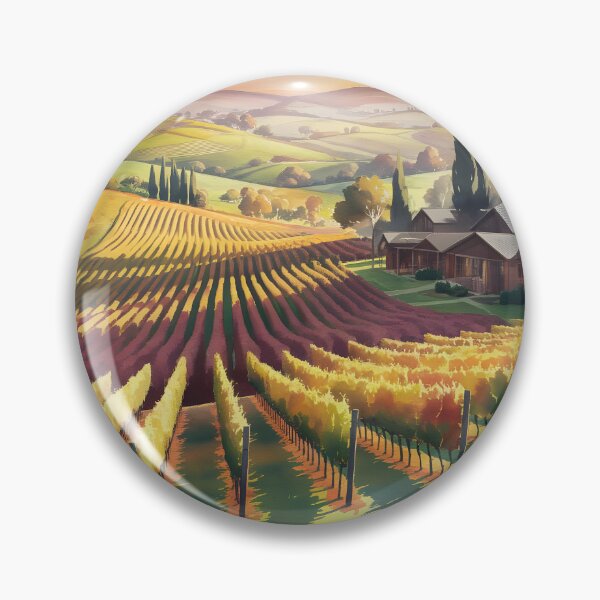 Item preview, Barossa Valley: Autumn Vines in Late Afternoon Glow designed and sold by LSVart.