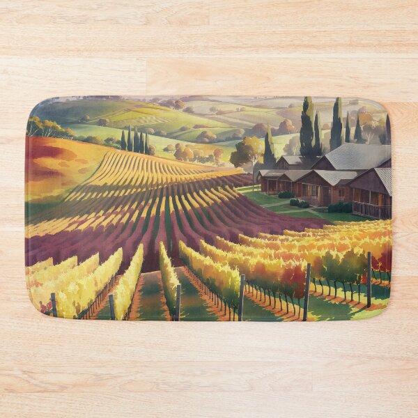 Item preview, Barossa Valley: Autumn Vines in Late Afternoon Glow designed and sold by LSVart.