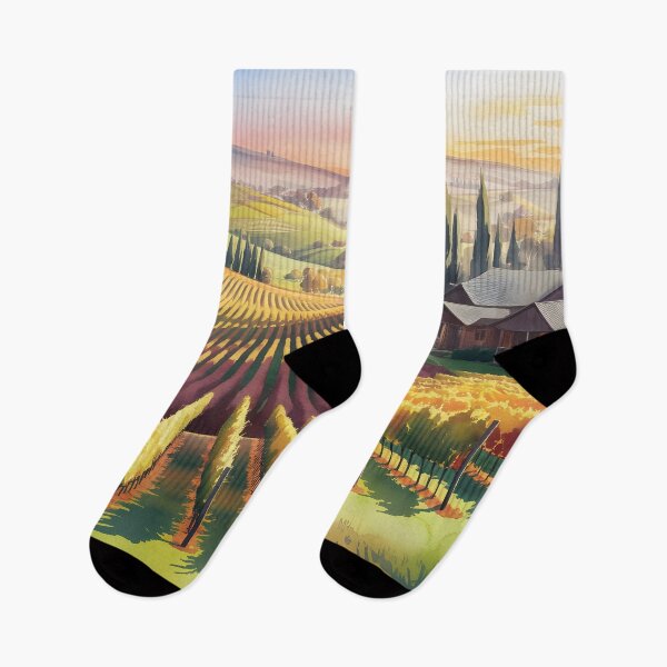 Item preview, Barossa Valley: Autumn Vines in Late Afternoon Glow designed and sold by LSVart.