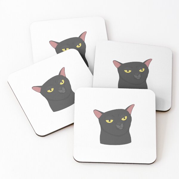Item preview, Annoyed Black Cat designed and sold by goal-getter.