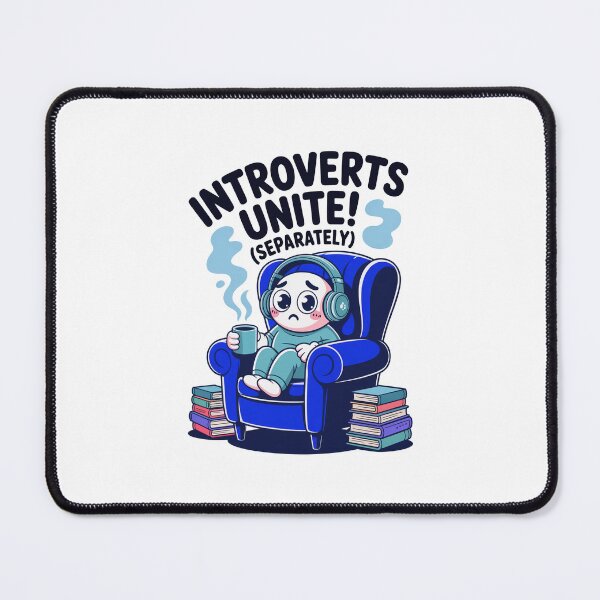 Item preview, Funny Cartoonish Introverts Unite Separately Character designed and sold by MonkiFlipp.