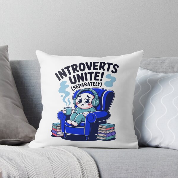 Item preview, Funny Cartoonish Introverts Unite Separately Character designed and sold by MonkiFlipp.