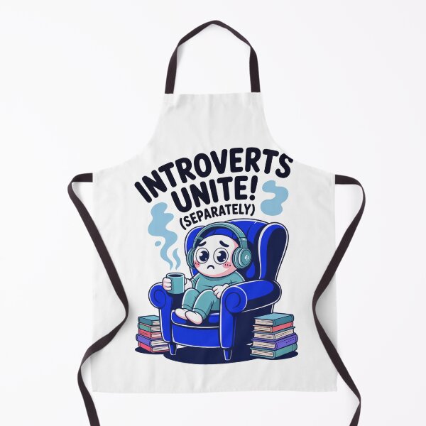 Item preview, Funny Cartoonish Introverts Unite Separately Character designed and sold by MonkiFlipp.