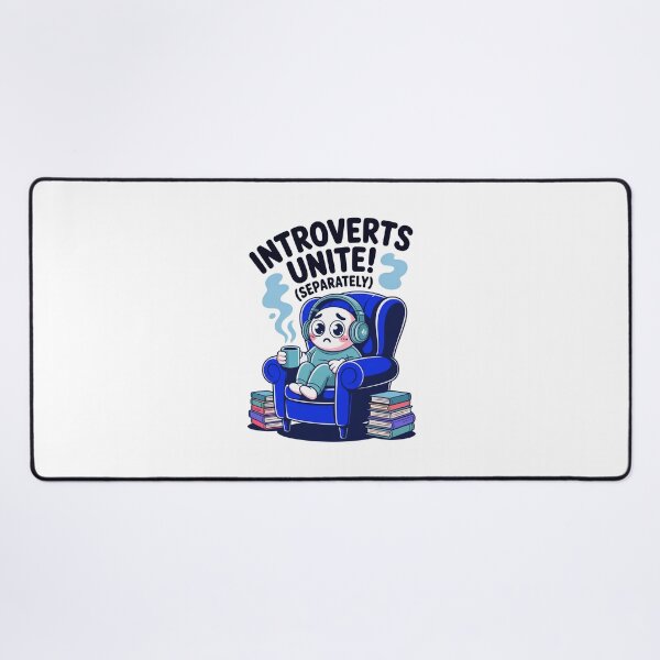Item preview, Funny Cartoonish Introverts Unite Separately Character designed and sold by MonkiFlipp.