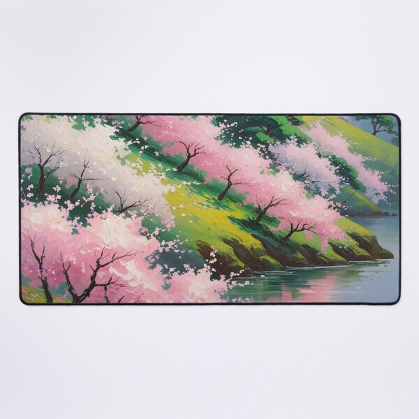 Item preview, Japanese Landscape 4  - Fields of Sakura Cherry Trees designed and sold by AlinaSCorner.