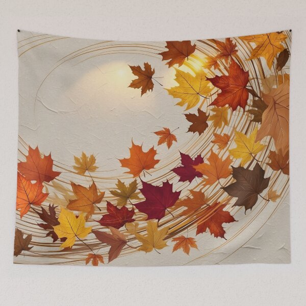 Item preview, Swirling Autumn Leaves – Elegant Fall Fine Art by LaLi Designs designed and sold by LaLi-Designs.