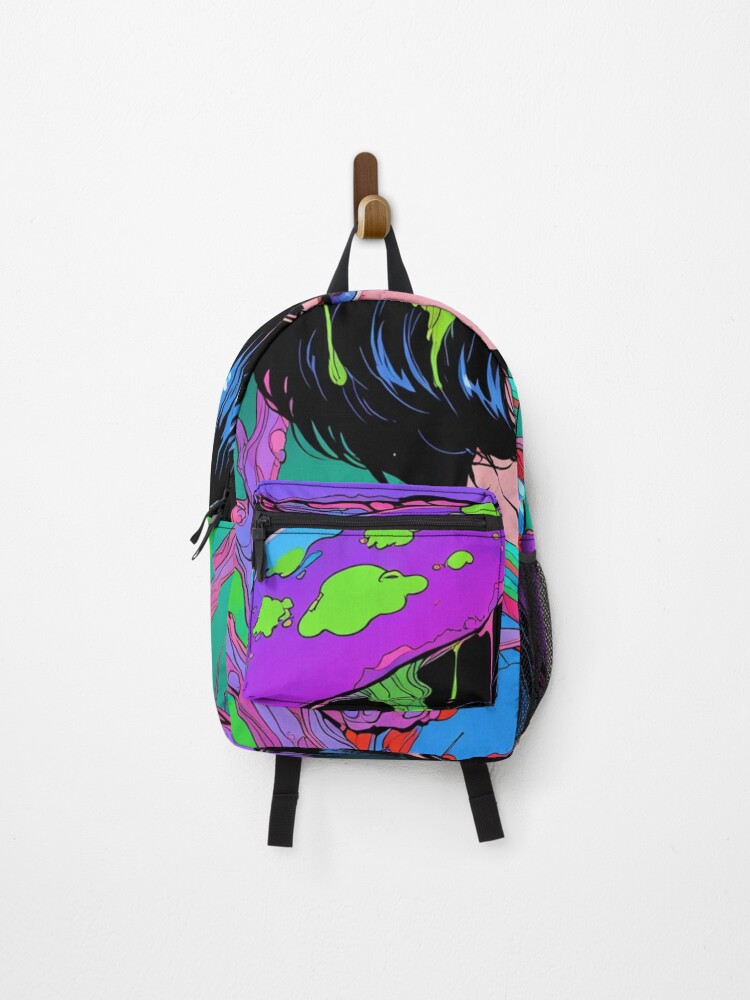 Thumbnail 1 of 3, Backpack, Psychodelic Girl designed and sold by ASAPNATTY.