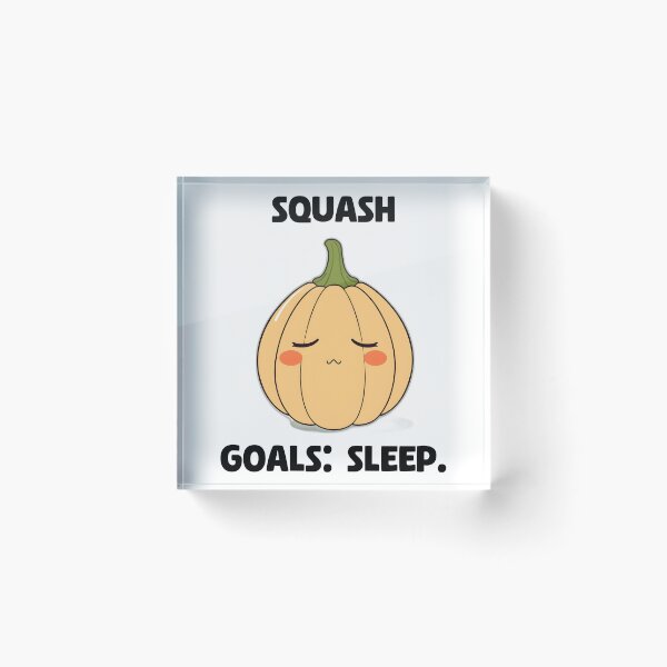 Item preview, Squash Goals: Sleep Funny Vegetable Meme Joke Pun designed and sold by allogy.