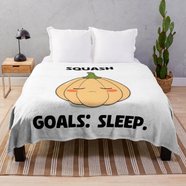 Item preview, Squash Goals: Sleep Funny Vegetable Meme Joke Pun designed and sold by allogy.