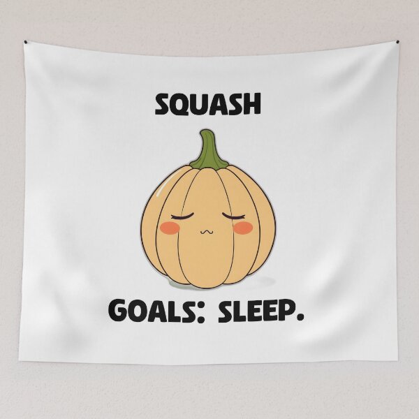 Item preview, Squash Goals: Sleep Funny Vegetable Meme Joke Pun designed and sold by allogy.