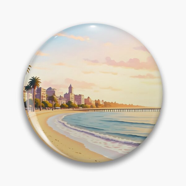 Item preview, Glenelg Beach, Adelaide: White Sands and Iconic Jetty designed and sold by LSVart.