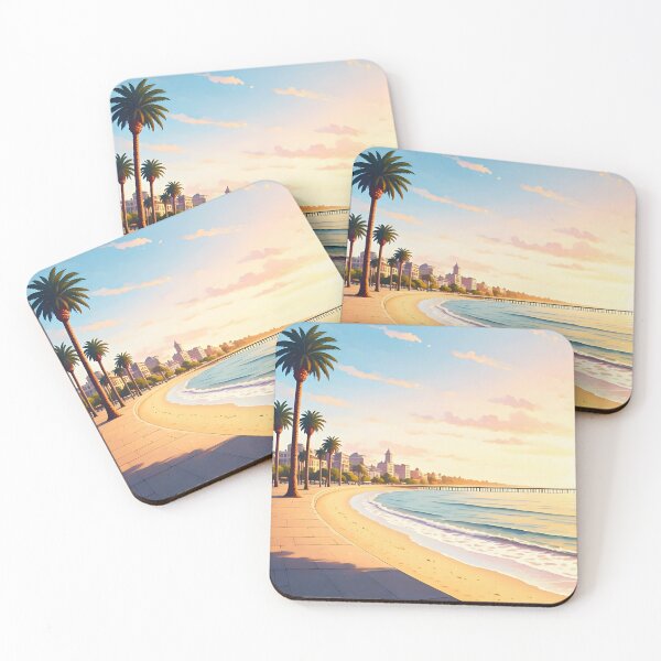 Item preview, Glenelg Beach, Adelaide: White Sands and Iconic Jetty designed and sold by LSVart.