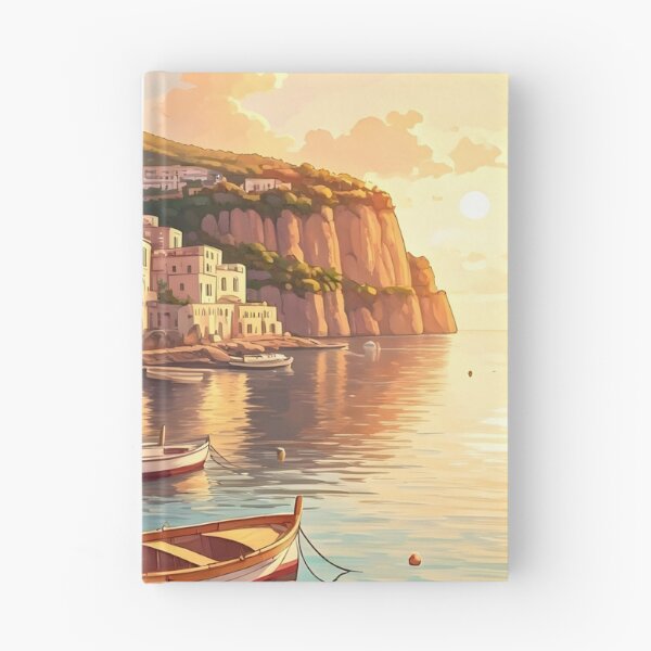 Item preview, Marina Grande, Sorrento: Sunset Harbor Glow designed and sold by LSVart.