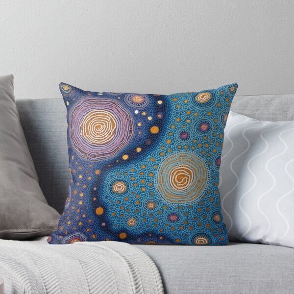 Item preview, Aboriginal Inspired Dot Art - Day Night - Yin Yang designed and sold by GrinGalore.