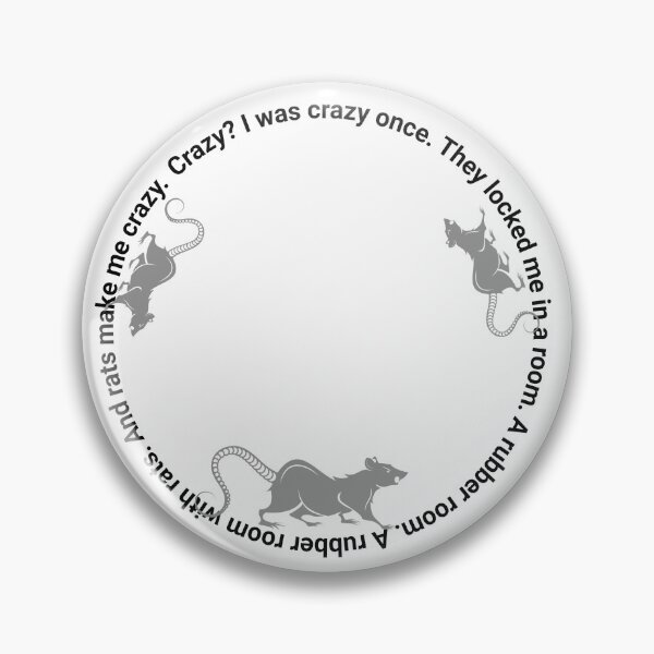 Item preview, Crazy? I was crazy once - Simple Design designed and sold by TTeamDesigns.