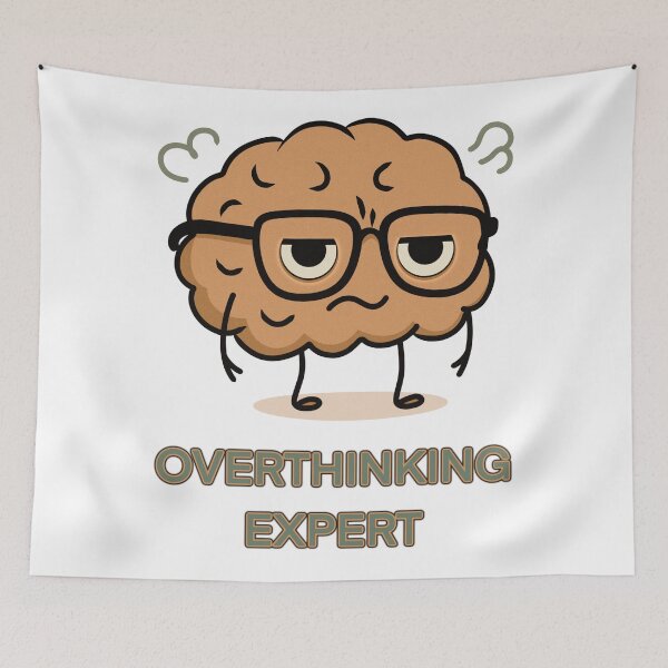 Item preview, Funny Brain Cartoon for Anxious Minds designed and sold by Elizarfa.