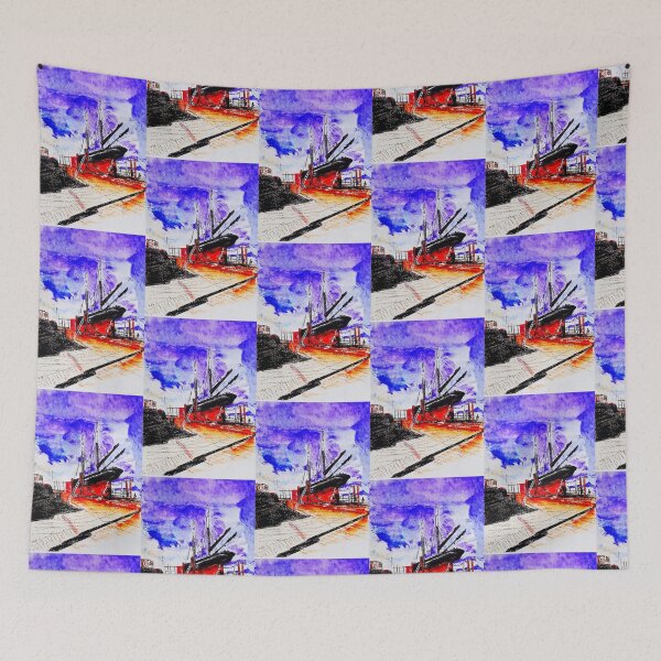 Item preview, Excelsior Ship at dockyard slipway designed and sold by drp24.