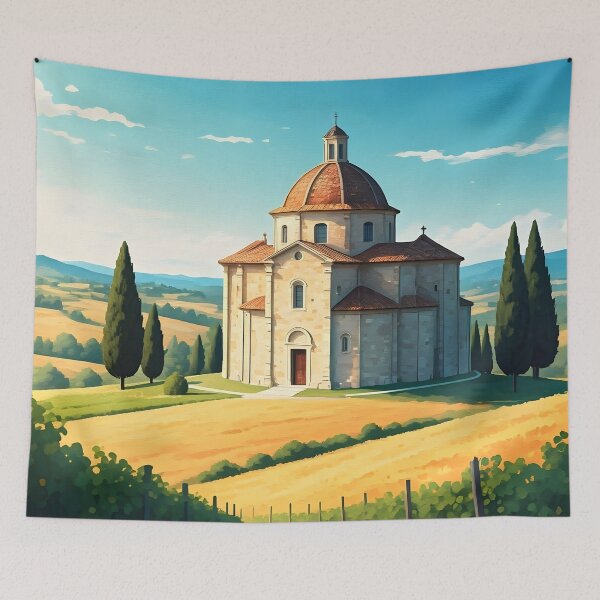 Item preview, San Biagio Church, Montepulciano: Late-Summer Morning Tranquility designed and sold by LSVart.