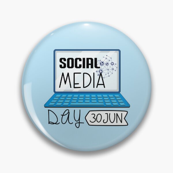 Item preview, 30 June Social Media Day - Wacky Holidays designed and sold by ChemicalXShop.