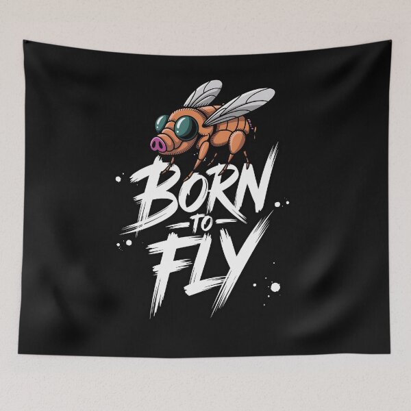 Item preview, Born to Fly Pig Fly designed and sold by Belarte.shop.