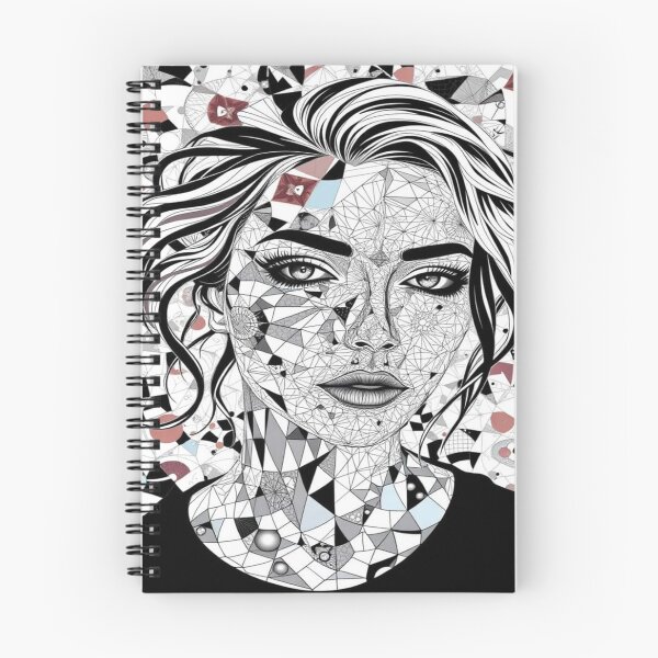 Item preview, Geometric abstract portrait – fragmented lines, pulsating energy, creative depth & structure designed and sold by FotoworldEdel.