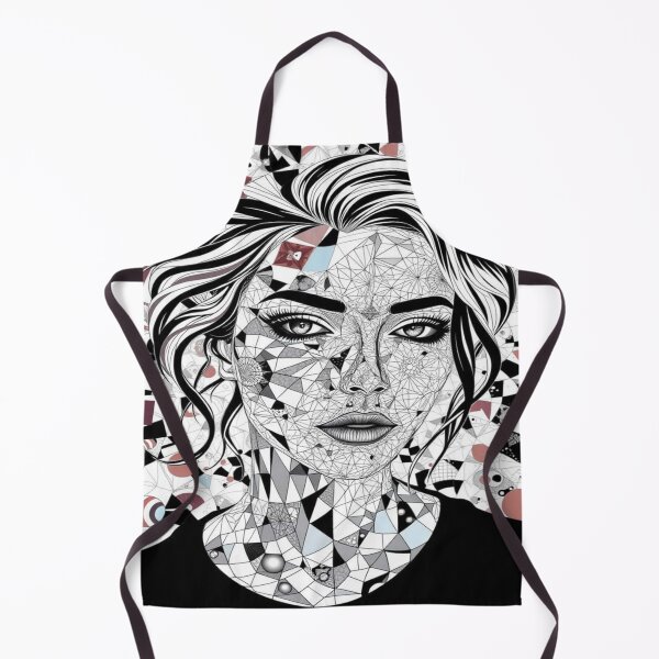 Item preview, Geometric abstract portrait – fragmented lines, pulsating energy, creative depth & structure designed and sold by FotoworldEdel.