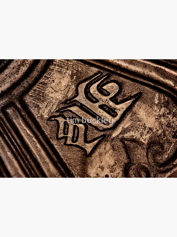 "bell. sanskrit symbol, northern india" Poster by bodhiimages Redbubble