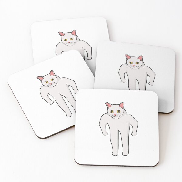 Item preview, White Muscular Cat designed and sold by goal-getter.