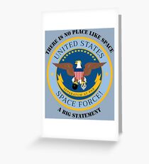 United States Space Force! Military Service Mark Greeting Card