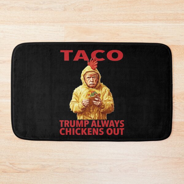 Aperçu de l'œuvre TACO Trump, Funny Trump Taco Design, TACO- Trump Always C Tagshickens Out, Funny Anti Trump Taco créée et vendue par Bullish-Bear.