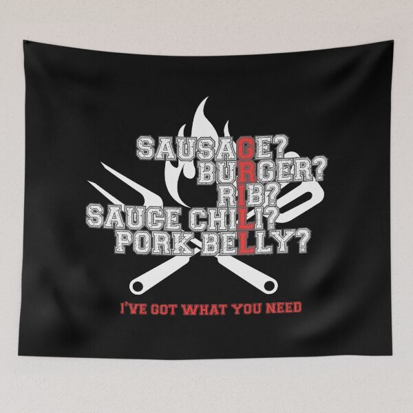Item preview, Grill Master Humor – BBQ Meat Lover's Quote Design designed and sold by PeteLawliiet.