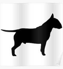 Black Bull Terrier Poster