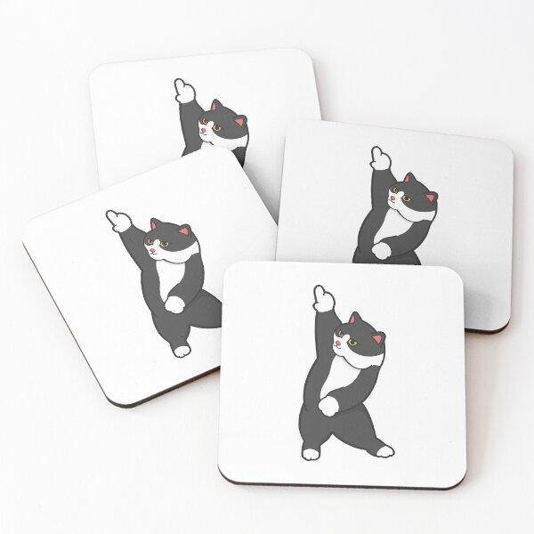 Item preview, Black and White Groovy Cat designed and sold by goal-getter.
