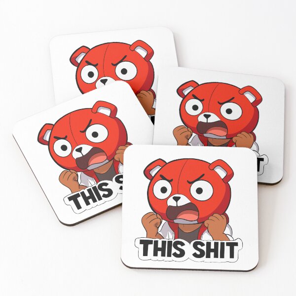 Item preview, AfroSenju Mario Party Style "This Shit" Sticker (Youtuber Party Series) designed and sold by Fresh Oshi Pressed.