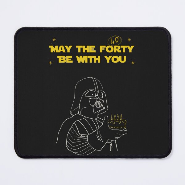 Item preview, May the forty be with you bday card designed and sold by sammer-studio.