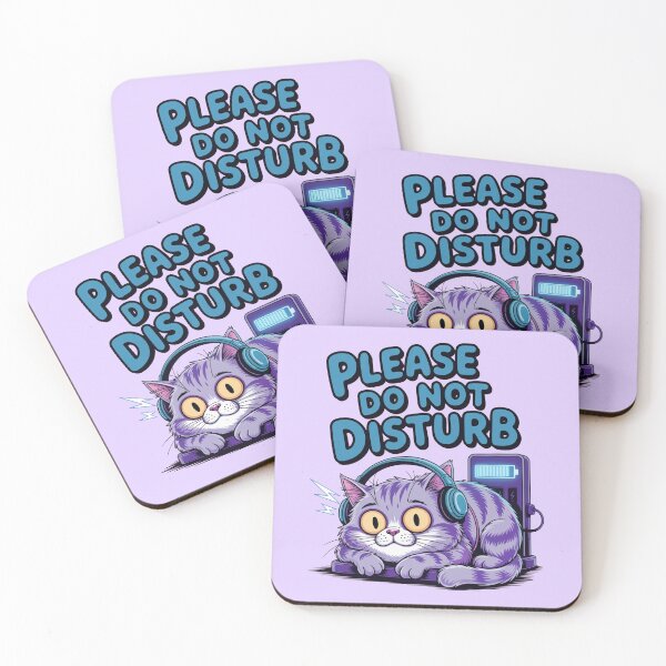 Item preview, Funny Cartoonish Cat Introvert recharging, Do not Disturb designed and sold by MonkiFlipp.