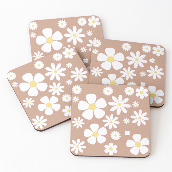 Item preview, Coffee Brown Abstact Flower Power Design designed and sold by IrisAndIvy.
