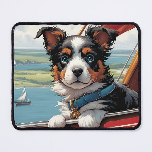 Item preview, Puppy sailing by the white cliffs of dover designed and sold by Colin Bentham.