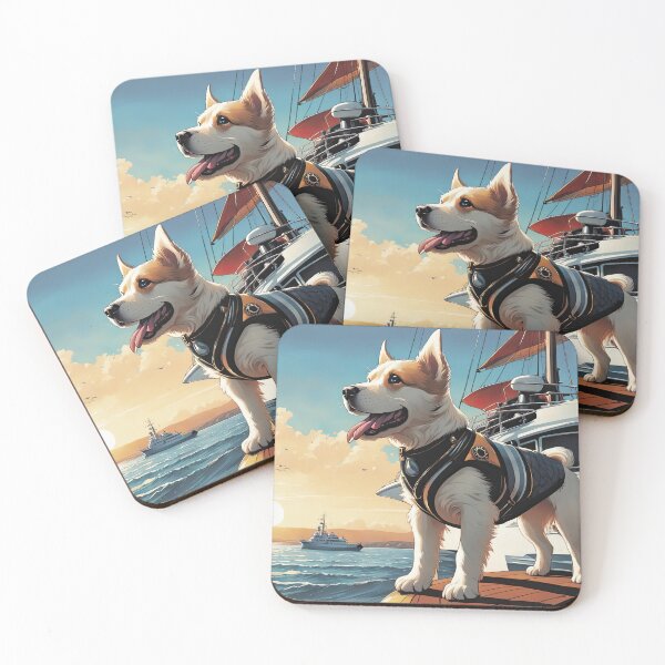 Item preview, Puppy sailing by the white cliffs of dover designed and sold by Colin Bentham.