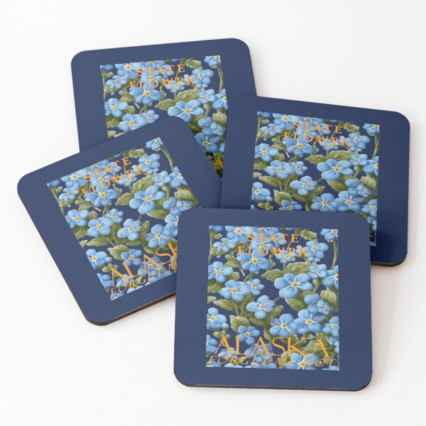 Item preview, Alaska Territory Flower Artistic Forget-Me-Not designed and sold by taiche.