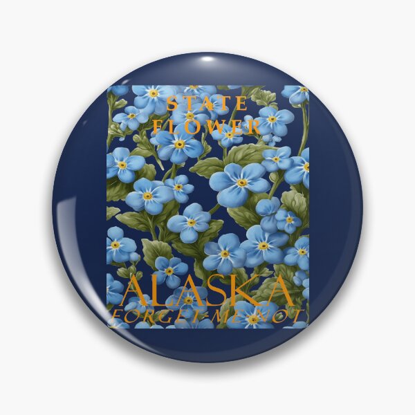 Item preview, Alaska Territory Flower Artistic Forget-Me-Not designed and sold by taiche.