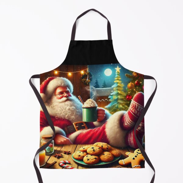 Item preview, Santas Off-Duty Mode – Hot Cocoa, Biscuits and Chill Time designed and sold by EmeraldeaDesign.