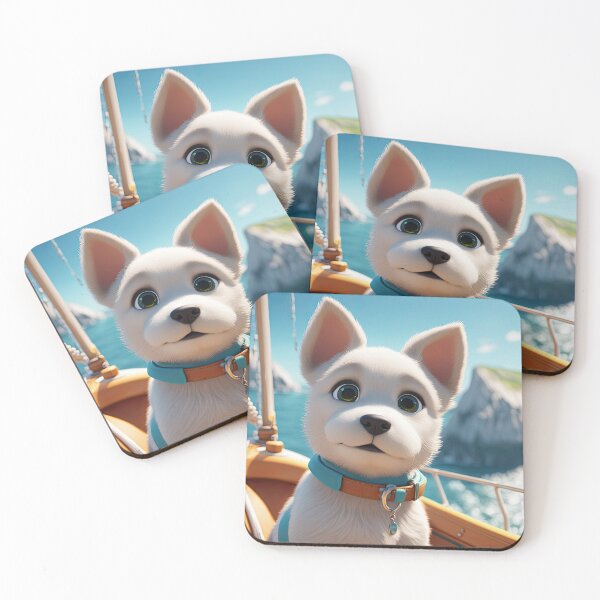 Item preview, Puppy sailing by the white cliffs of dover designed and sold by Colin Bentham.