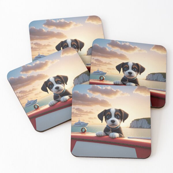 Item preview, Puppy sailing by the white cliffs of dover designed and sold by Colin Bentham.