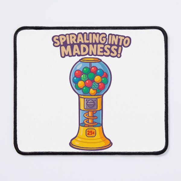 Item preview, 25 Cent Capsule Machine Anime Chibi Style " Spiraling Into Madness!" Sticker designed and sold by Fresh Oshi Pressed.